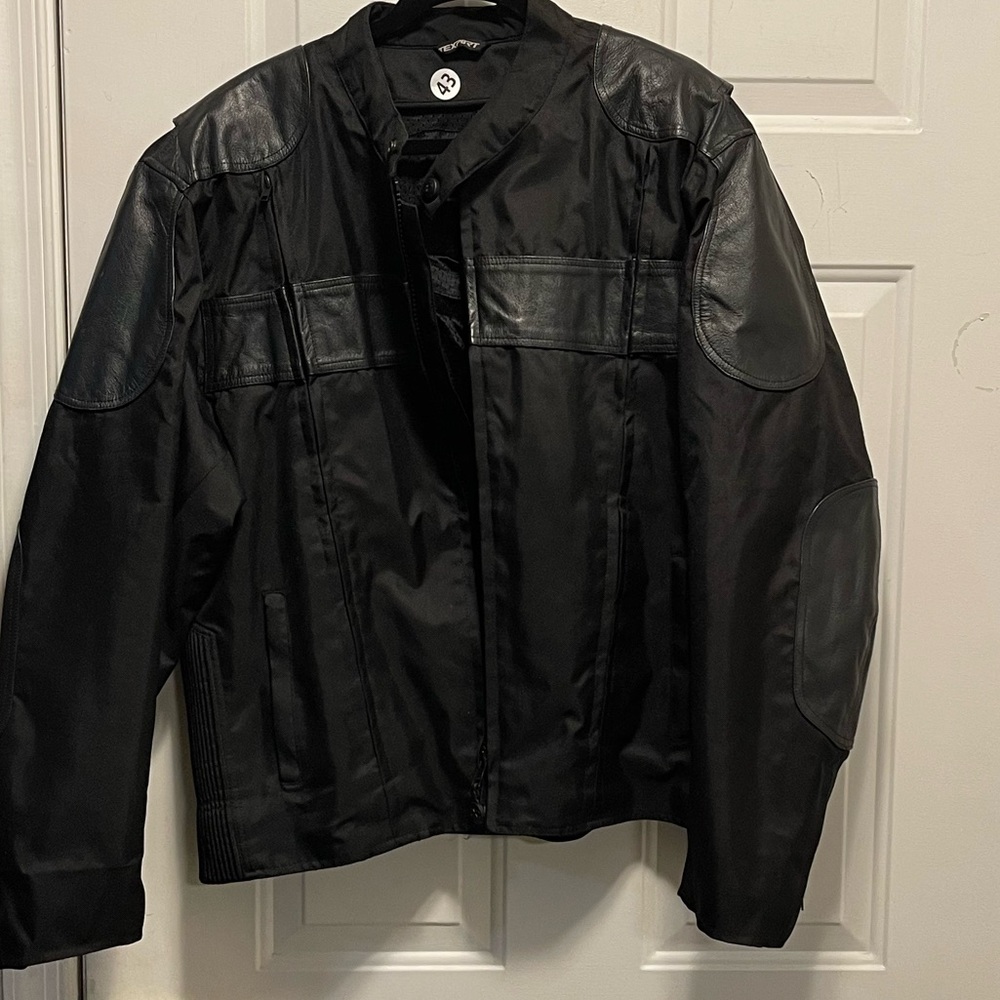 Men's Black Leather Jacket motorcycle